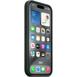 Чехол Apple FineWoven with MagSafe для iPhone 15 Pro Evergreen