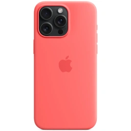 Силиконовый чехол Apple MagSafe для iPhone 15 Pro Max Guava