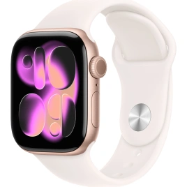 Смарт-часы Apple Watch Series 11 42mm Rose Gold Aluminium Case with Light Blush Sport Band S/M