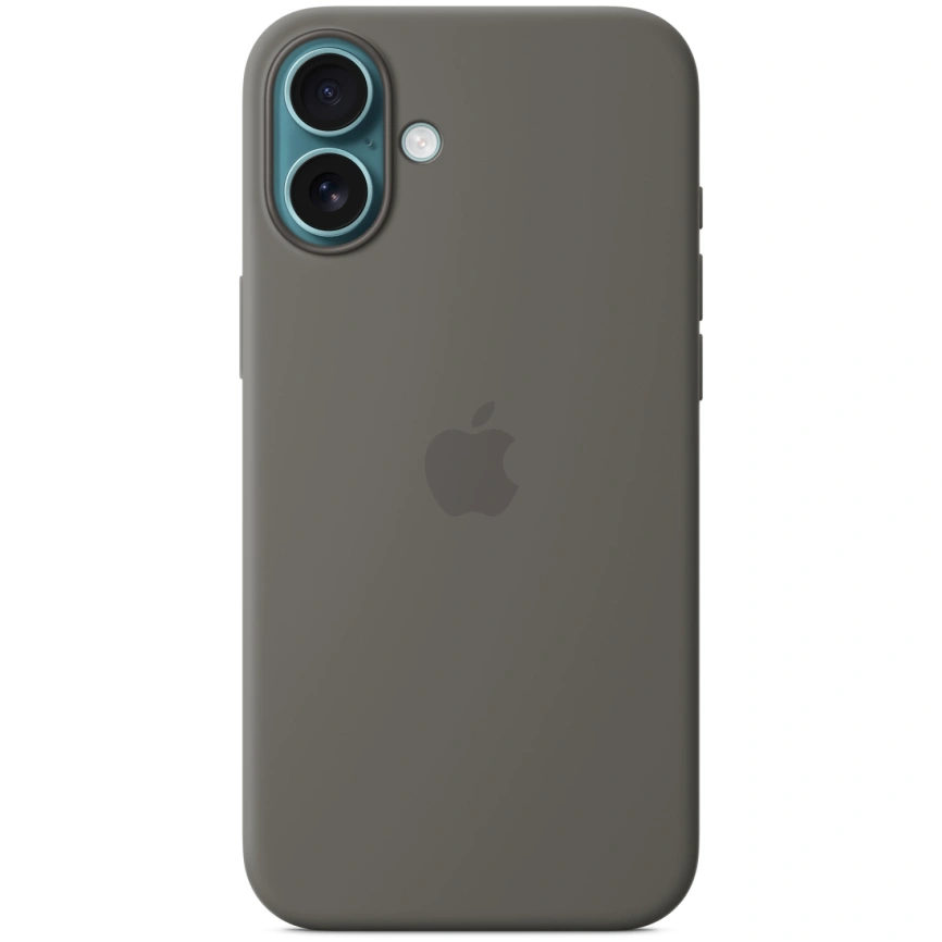 Чехол Apple Silicone Case with MagSafe для iPhone 16 Stone Grey фото 4