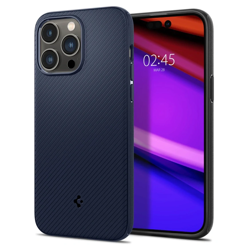 Чехол Spigen Mag Armor MagFit для iPhone 14 Pro Max ( ACS04845) Navy Blue фото 1