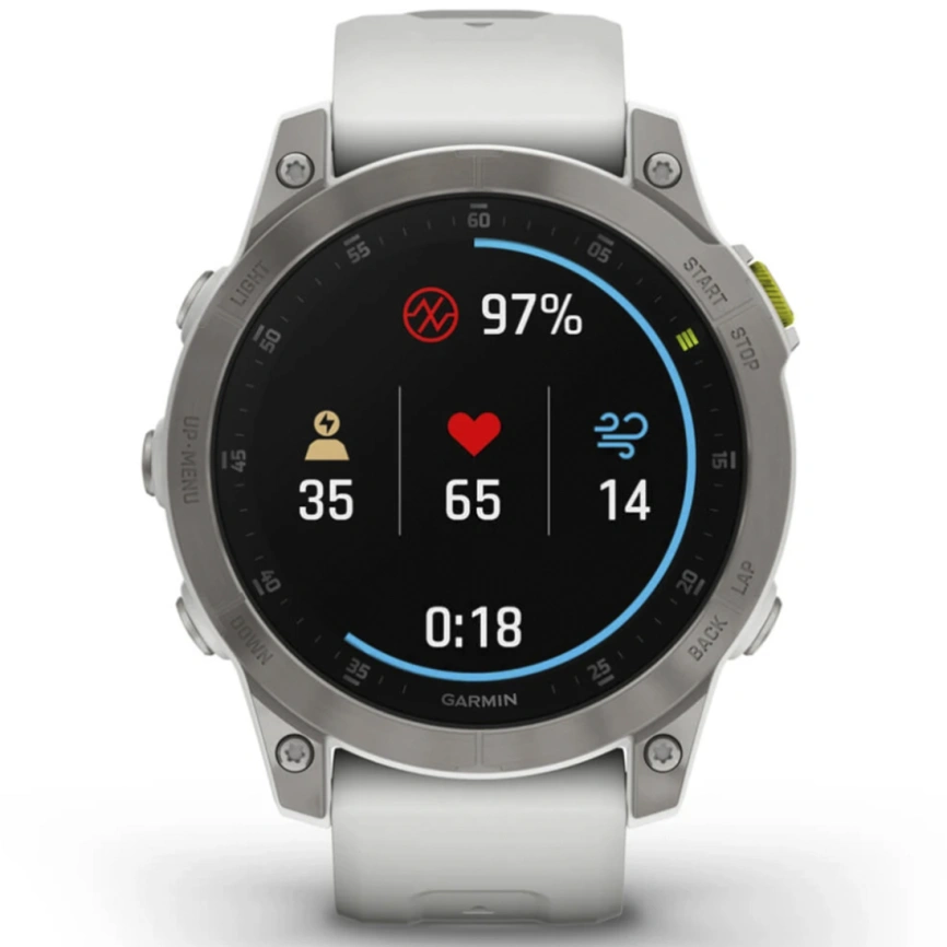 Умные часы Garmin Epix™ Gen 2 (010-02582-20) Sapphire - White Titanium фото 6
