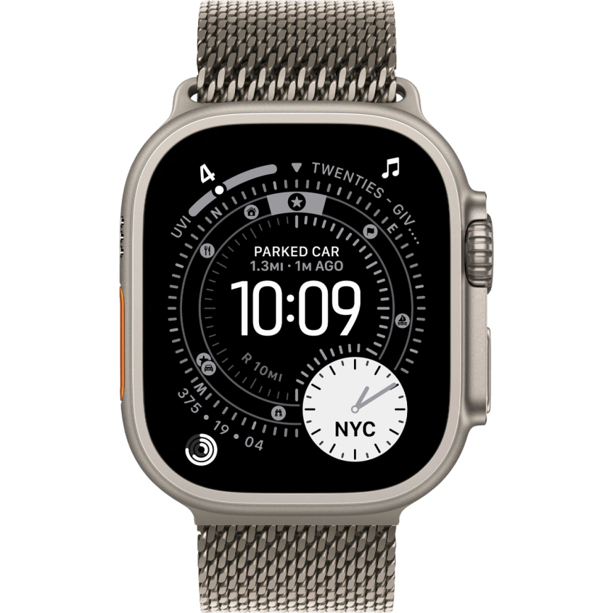 Смарт-часы Apple Watch Ultra 3 (2025) 49mm Natural Titanium Case with Natural Titanium Milanese Loop M фото 3
