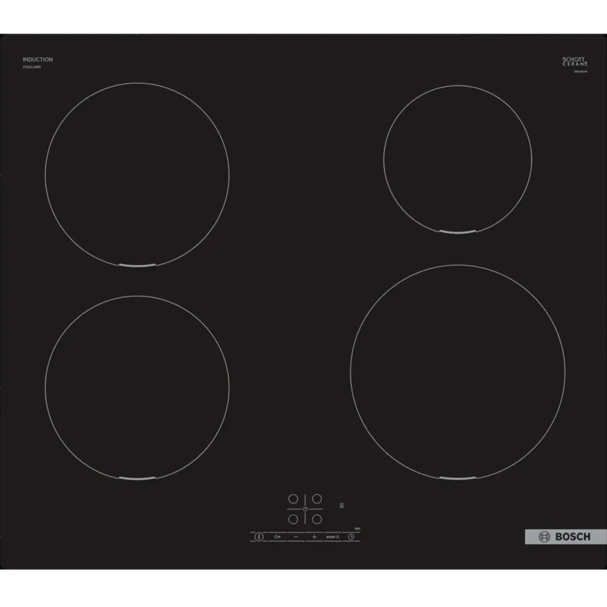 Индукционная варочная панель Bosch Serie 4 PUE611BB5E Black фото 1