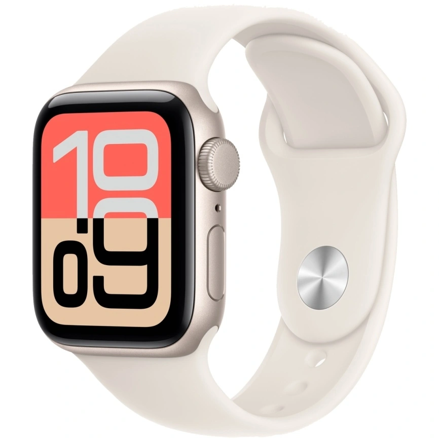 Смарт-часы Apple Watch SE (2025) 40mm Starlight Aluminum Starlight Sport Band M/L фото 1