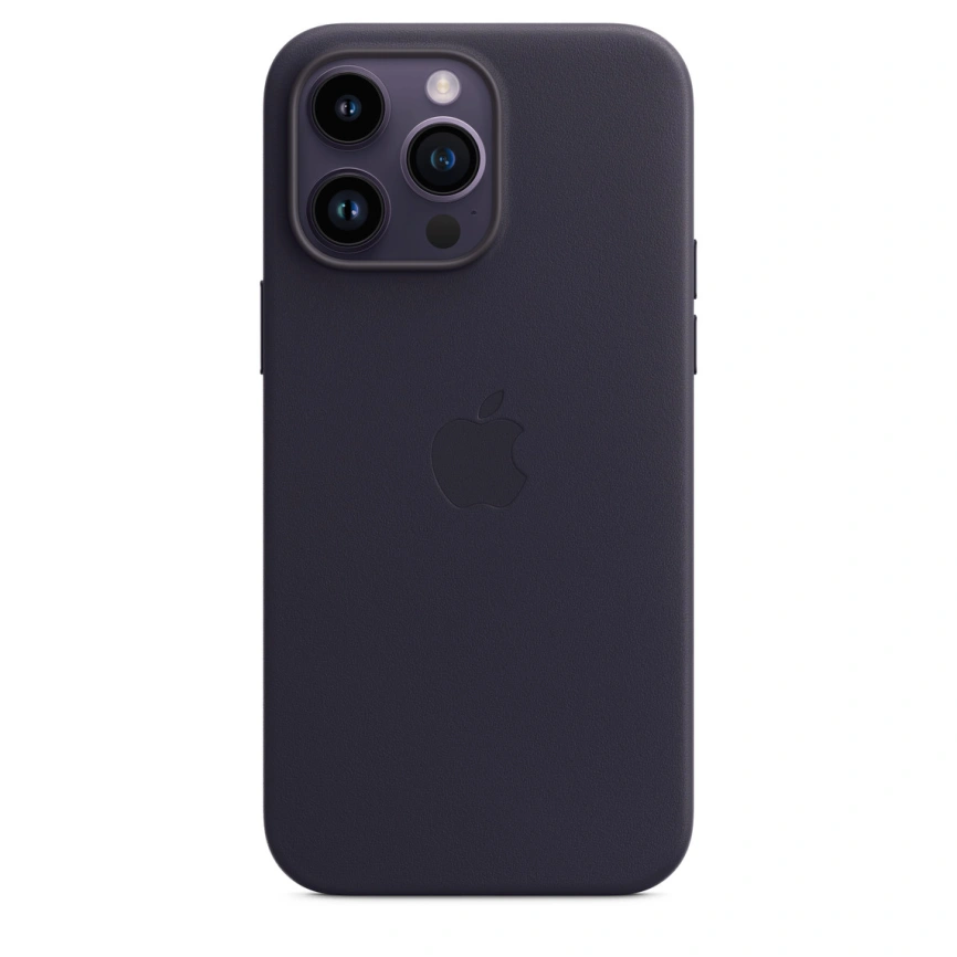 Кожаный чехол Apple MagSafe для iPhone 14 Pro Ink фото 1