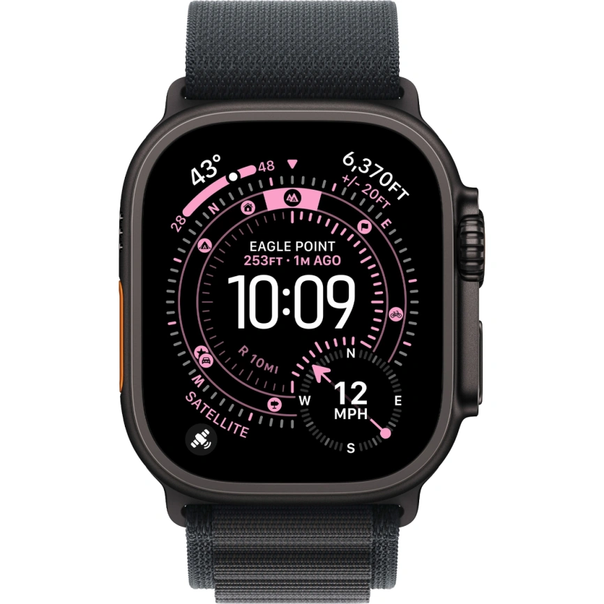 Смарт-часы Apple Watch Ultra 3 (2025) 49mm Black Titanium Case with Black Alpine Loop M фото 3